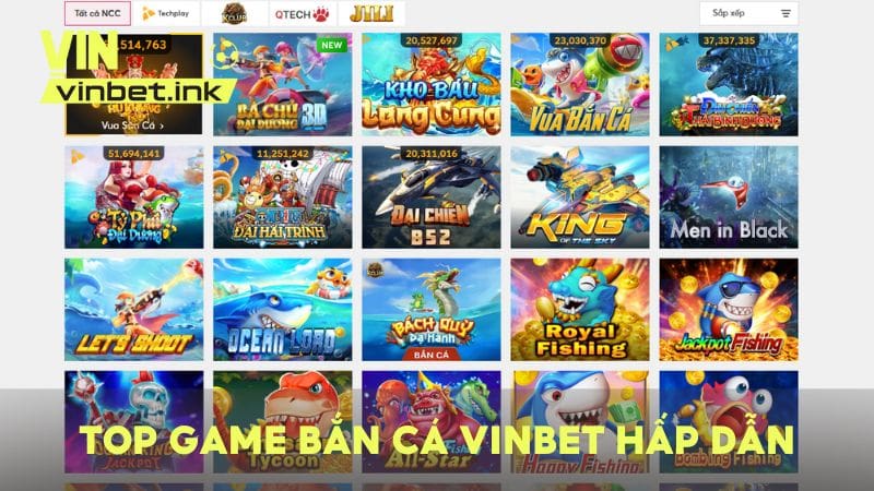 Top những game bắn cá đổi thưởng hấp dẫn nhất trên VINBET mà bạn nên thử